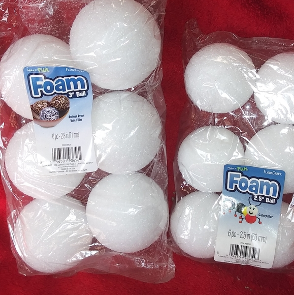 2 bags styrofoam balls